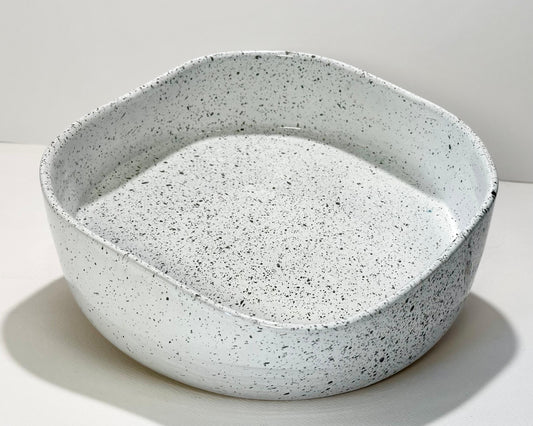 Square Wavy Bowl (White)